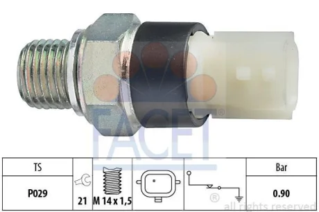 Датчик тиску мастила Clio 1.2 16V (05-) (7.0179) FACET 70179