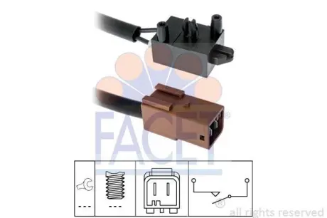 Датчик педалі зчеплення Berlingo/Partner 2.0HDI 7.1219 FACET 71219