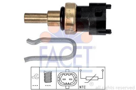 Датчик температури DOBLO/COMBO 0.9-2.0D 05- FACET 7.3357