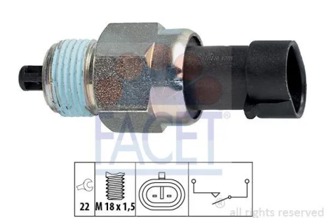 Датчик заднего хода Fiat Punto van 1.4 (06-13) FACET 76142