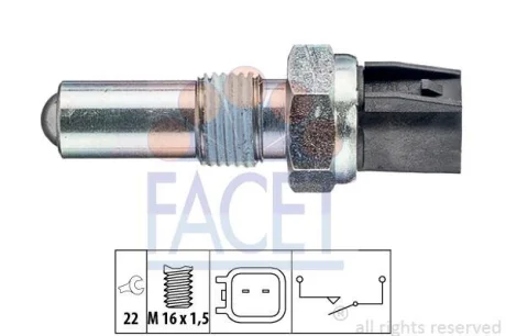 Датчик заднього ходу Ford Focus (04-), Fiesta (01-), Tourneo (14-) 5-speed MT (7.6283) FACET 76283