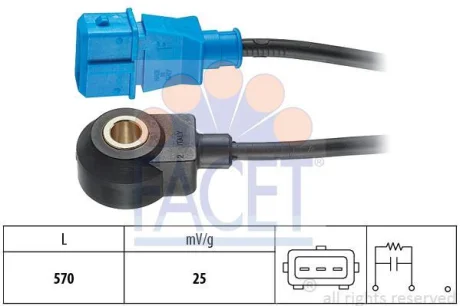 Датчик детонації AUDI A4/A6/VW PASSAT 1.6-2.8 86-05 FACET 9.3054