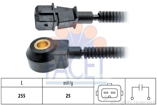 Датчик детонації KIA/Hyundai (99-) (9.3090) Facet FACET 93090 (фото 1)