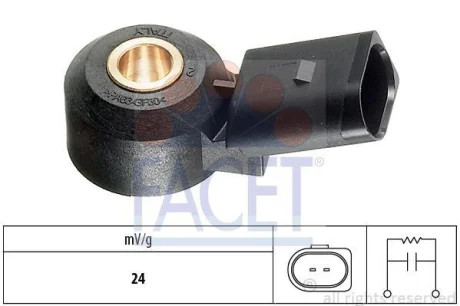 Датчик детонації Audi/VW/Skoda/Seat 1.0-3.2 TFSi (9.3144) FACET 93144