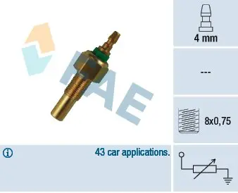 Датчик температури охолоджуючої рідини FAE32170 FAE 32170