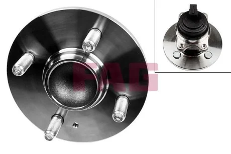 Підшипник маточини (задньої) Hyundai Accent III/Kia Rio II 1.0-1.6 02- FAG 713 6263 10