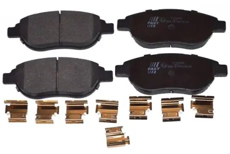 Колодки гальмівні дискові передні комплект FIAT Idea 03-12; PEUGEOT 307 01-11, 207 06-15, 206 98-12, Partner 96-08, 1007 04-09; CITROEN Berlingo 96-08, C4 04-11, C3 01-09, Xsara 00-06, Xsara Picasso 99-10; LANCIA Musa 04-12 FAST FT29156
