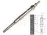 Свічка розжарення FIAT Doblo 00-09, Grande Punto 05-10, Punto 03-10, Stilo 01-10, Bravo 07-16, Croma 05-10, Multipla 03-10; OPEL Astra H 04-14, Vectra C 02-08, Zafira B 05-12, Signum 03-08; ALFA ROMEO 159 05-11, 147 00-10; SAAB 9-3 02-11 FAST FT82733 (фото 1)