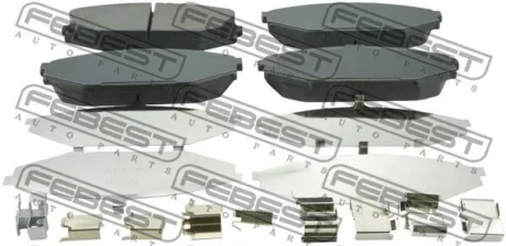 Колодки тормозные передние комплект FEBEST 0301YD1F
