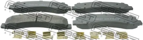 Колодки тормозные передние комплект FEBEST 2101F150V2F (фото 1)