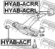 Сайлентблок переднього важеля (передній) FEBEST HYAB-ACF (фото 2)