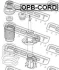 Опора переднього амортизатора (у зборі) FEBEST OPB-CORD (фото 2)