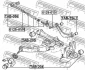 Сайлентблок важеля TOYOTA AVENSIS 00-08 задн. міст низ FEBEST TAB-203 (фото 2)