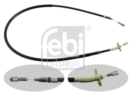 Трос ручника (задній) (L) MB Sprinter 408-416/VW LT 28-46 96- (1680/1505mm) FEBI BILSTEIN 09500