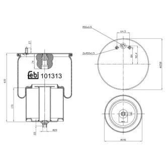 Сильфон пневматичної підвіски FE101313 FEBI BILSTEIN 101313