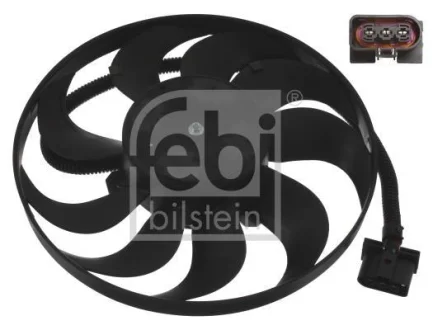 Вентилятор радіатора AUDI A3, A4 B5, TT SEAT CORDOBA, IBIZA III, LEON, TOLEDO II SKODA FABIA I, FABIA I PRAKTIK, OCTAVIA I, OCTAVIA II, OCTAVIA I/KOMBI VW BORA, BORA I, GOLF IV 1.0-3.2 11.94- FE14744 FEBI BILSTEIN 14744