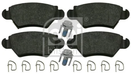 Комплект гальмівних колодок задн, OPEL ASTRA G, ASTRA G CLASSIC, ASTRA H, ASTRA H CLASSIC, COMBO, COMBO TOUR, CORSA C, ZAFIRA A 1.2-2.2D 02.98- FE16445 FEBI BILSTEIN 16445