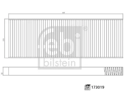 Фільтр кабіни FE173019 FEBI BILSTEIN 173019