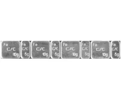 Тягарці з клейкою основою 5+10 х4=60гр Zn 100лент./уп. FERDUS FE 13.88
