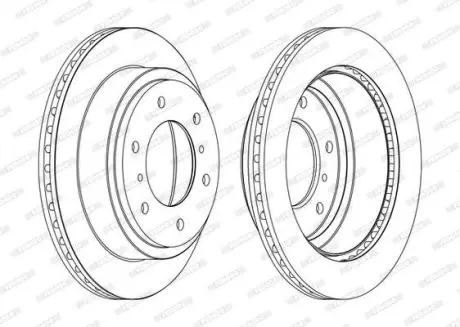 Диск гальмівний FERODO DDF1385C