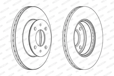 Диск гальмівний FERODO DDF1632C
