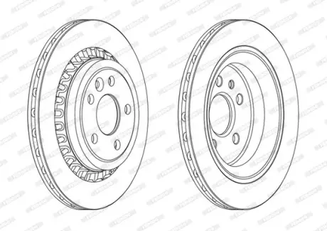Диск гальмівний FERODO DDF1802C