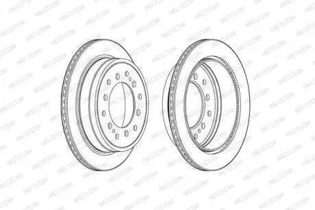 Гальмівний диск FERODO DDF2505C