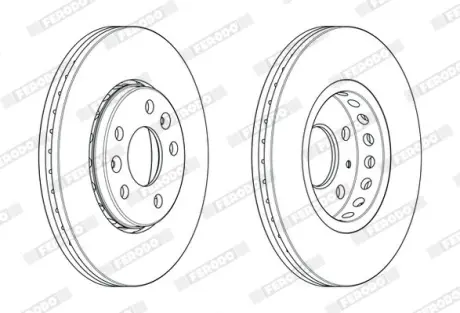 Гальмівний диск FERODO DDF2507C