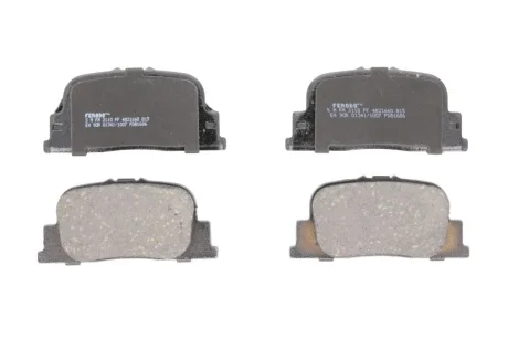 Комплект гальмівних колодок задн, TOYOTA CALDINA, CAMRY, OPA, PRIUS 1.5H-3.0 08.96-12.09 FERODO FDB1686