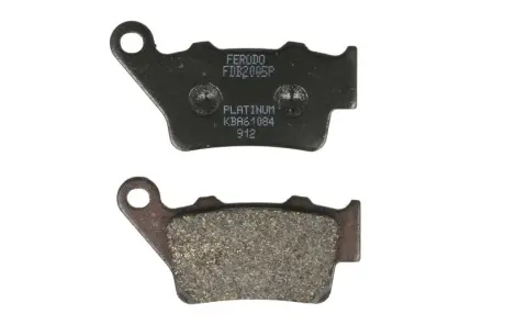Тормозные колодки Нижн/задн, назначение: шоссейное, материал: platinum-P, 41,3x78,3x9,15мм APRILIA ETV, PEGASO BETA JONATHAN BMW C, C1, F, S DUCATI MONSTER, SCRAMBLER 125-1200 1992-2019 FERODO FDB2005P