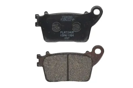 Тормозные колодки задн, назначение: шоссейное, материал: platinum-P, 42,1x76,6x8,9мм HONDA CBR KAWASAKI ZX-6R SUZUKI GSX-R, GSX-S YAMAHA YZF-R1 600/636/1000 2007-2019 FERODO FDB2221P