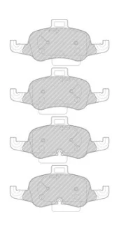 Фото - комплект гальмівних колодок передн, AUDI TT 2.0/2.0D 07.14- FERODO FDB4996 Комплект гальмівних колодок передн, AUDI TT 2.0/2.0D 07.14- FERODO FDB4996