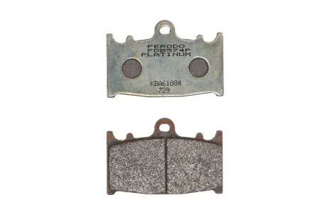 Тормозные колодки передние, назначение: шоссейное, материал: platinum-P, 46,1x69,9x8,3мм KAWASAKI GPZ, KLZ, VN, ZR, ZX-6R, ZX-9R, ZXR, ZZR SUZUKI GSF, GSR, GSX, GSX-R, RGV, SV, VS 250-2000 1990-2015 FERODO FDB574P