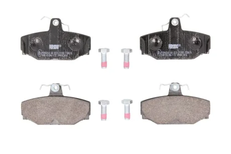 Комплект гальмівних колодок задн (з гвинтами гальмівного супорта), VOLVO 740, 760, 780, 940, 940 II, 960, 960 II, S90 I, V70 I, V90 I, XC70 I 2.0-2.9 08.81-09.02 FERODO FDB676