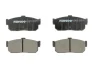 Комплект гальмівних колодок задн, INFINITI G20, I30 NISSAN 100NX, ALMERA I, ALMERA II, ALTIMA, MAXIMA / MAXIMA QX IV, MAXIMA / MAXIMA QX V, PRIMERA, SENTRA V, SUNNY II, SUNNY III 1.4-3.5 01.86- FERODO FDB796 (фото 1)