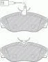 Комплект гальмівних колодок передн, CITROEN JUMPER I FIAT DUCATO PEUGEOT BOXER 1.9D-2.8D 02.94-04.02 FERODO FVR1396