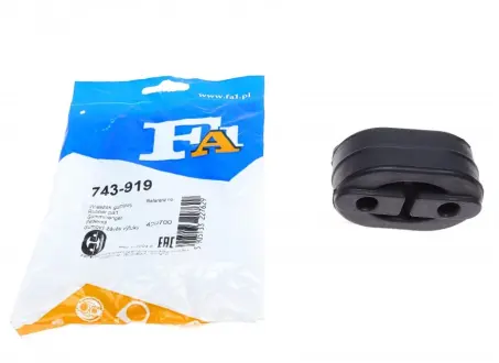 Гумка глушника Mitsubishi Galant 1.8/2.0/2.5 V6 92-96/Lancer VII 00-13/Outlander 2.0/2.2 DI-D 06- FA1 Fischer Automotive One (FA1) 743-919