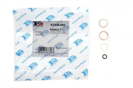 Комплект прокладок турбіни Renault Laguna II 2.0 16V 03-05 FA1 Fischer Automotive One (FA1) KT228-503