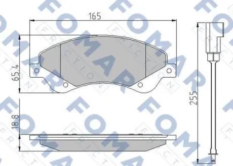 Колодки гальмівні дискові FOMAR FO 925181