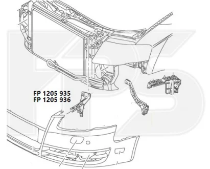 Кріплення бампера FPS FP 1205 935
