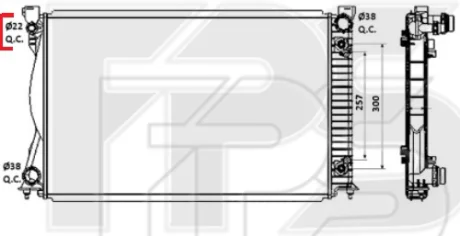 Радіатор охолодження FPS FP 12 A124