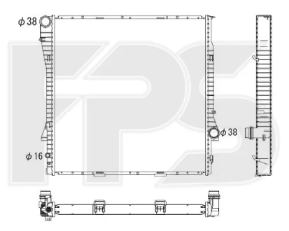 Радіатор охолодження FPS FP 14 A49