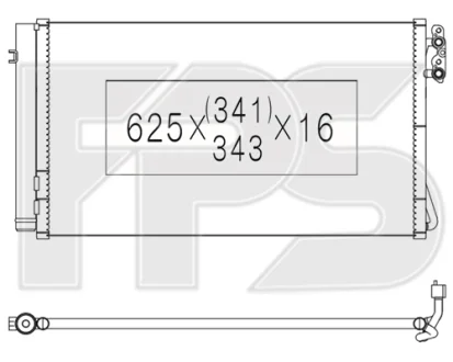 Конденсатор кондиціонера FPS FP 14 K364