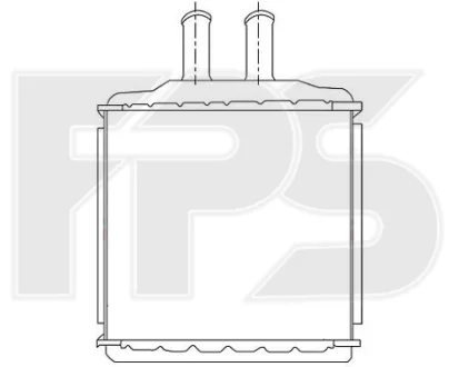 Фото 1 - радіатор пічки FPS FP 17 N180 Радіатор пічки FPS FP 17 N180