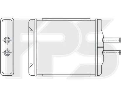 Радіатор пічки FPS FP 17 N184