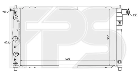 Радіатор охолодження FPS FP 22 A684