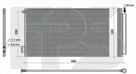 Конденсатор кондиціонера FPS FP 26 K447
