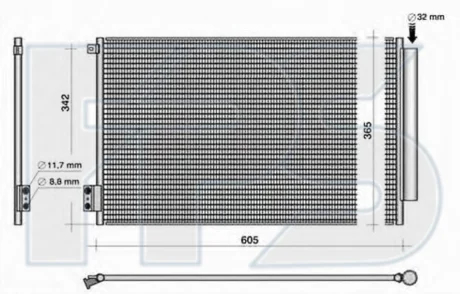 Конденсатор кондиціонера FPS FP 26 K448