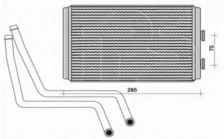 Радіатор пічки FPS FP 26 N54
