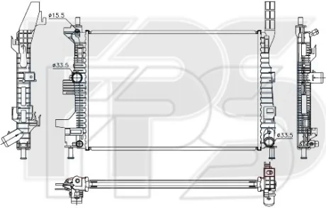 Радіатор охолодження FPS FP 28 A341